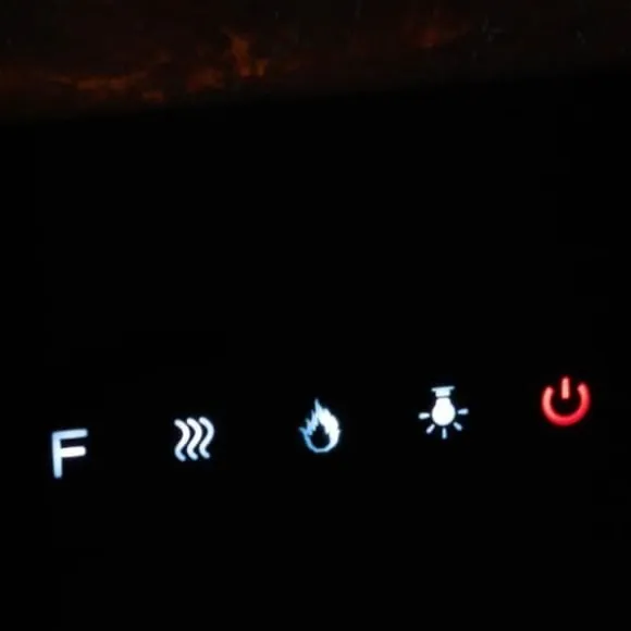 Väggmonterad inbyggd eldstad med flerfärgad LED-flamma Chicago