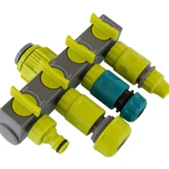 4-vägs vatten splitter vattna Trädgård Bevattning Anslutningskopplingsventil