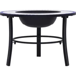 vidaXL Eldfat med mosaik blå och vit 68cm keramik - Öppna spisar