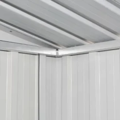 vidaXL Förvaringsbod brun 204x132x186 cm stål - Förråd & Redskapsbodar