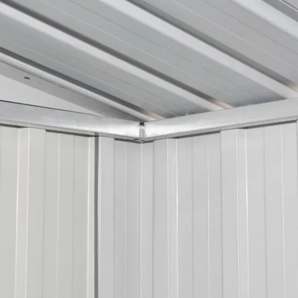 vidaXL Förvaringsbod brun 204x132x186 cm stål - Förråd & Redskapsbodar