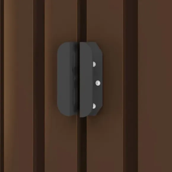 vidaXL Förvaringsbod brun 204x132x186 cm stål - Förråd & Redskapsbodar