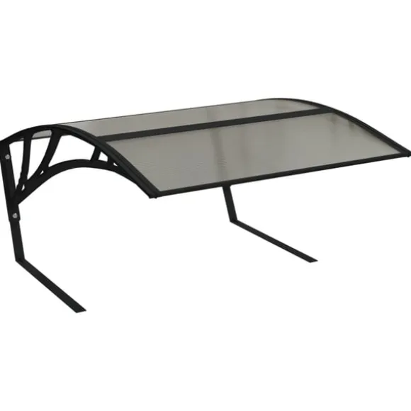 vidaXL Garage för robotgräsklippare svart 80x101x46 cm