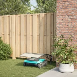 vidaXL Garage för robotgräsklippare svart 80x101x46 cm