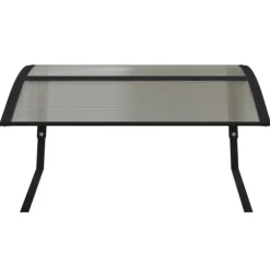 vidaXL Garage för robotgräsklippare svart 80x101x46 cm