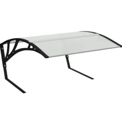 vidaXL Garage för robotgräsklippare svart 80x101x46 cm