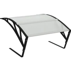 vidaXL Garage för robotgräsklippare svart 80x101x46 cm