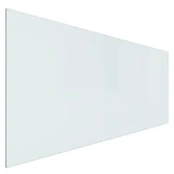 vidaXL Glasskiva för öppen spis rektangulär 120x50 cm - Glas
