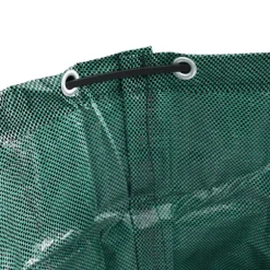 vidaXL Grön Plast 500 L Hållbar Trädgårdssäckar Cylindrisk