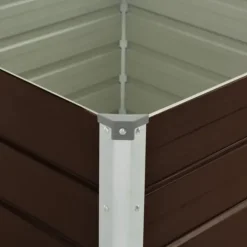 vidaXL Högbädd Blomkruka Krukhållare Växtkruka Planteringslåda Veranda Trädgård Balkong Patio Terrass Gård 45712