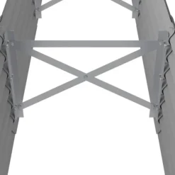 vidaXL Höjddon av Trädgård Blomkruka Växtlåda Höjdträdgård Patio Terrass Utomhus Galvaniserad Stål 224x40x36 cm 318874