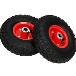 vidaXL Hjul till säckkärra 2 st gummi 3.00-4 (245x82)