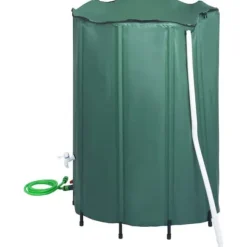 vidaXL hopfällbar regnvattentank med kran 1250 L