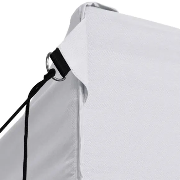 vidaXL Hopfällbart partytält med 4 sidoväggar 3x6 m stål vit - Partytält & paviljoner