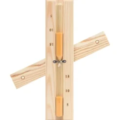 vidaXL 2-i-1 Bastutermometer & hygrometer sandur set massiv furu