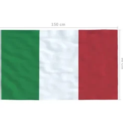 vidaXL Italiens flagga 90x150 cm