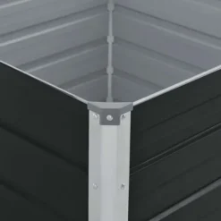 vidaXL Jardiniär Växtkärl Blomkruka Blomlåda Grönsaker Örter Veranda Trädgård Patio Utomhus 100x100x45 cm Stål 47024