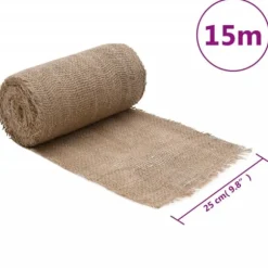 vidaXL Juterulle 0,25x15 m 100% jute 200 gsm - Dekor