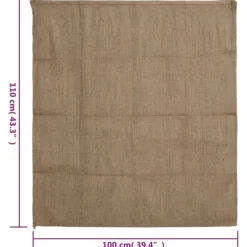 vidaXL Jutesäckar 5 st 100x110 cm 100% jute 340 gsm - Resväskor & väskor