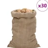 vidaXL Jutesäckar 30 st 60x105 cm 100% jute 340 gsm - Resväskor & väskor