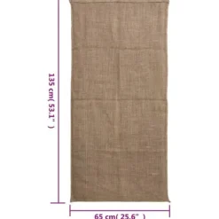 vidaXL Jutesäckar 5 st 65x135 cm 100% jute 220 gsm - Resväskor & väskor