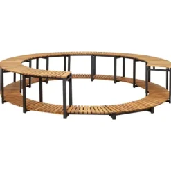 vidaXL Kant till spabad 273x53 cm massivt akaciaträ