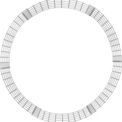 vidaXL Kompost Ø100x50 cm galvaniserat stål - Komposterare