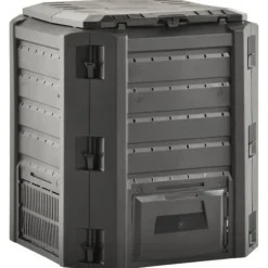 vidaXL Kompostlåda svart 380 L - Komposterare