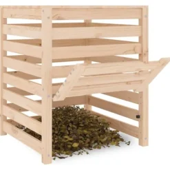 vidaXL Kompostlåda 63,5x63,5x77,5 cm massiv furu - Komposterare