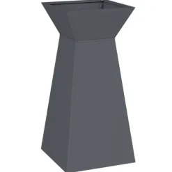 vidaXL Konformad växtställ Vit Plast Stor Dekorativa inläggningar