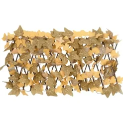 vidaXL Konstväxt lönnlöv spaljé expanderbar orange 180x30 cm - Staket