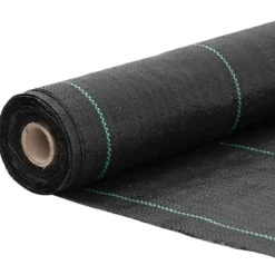 vidaXL Membran mot ogräs svart 0,5x50 m PP, ogräshinder, ogräskontrollmembran 4005139