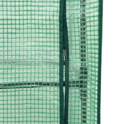 vidaXL Odlingslåda med växthusöverdrag rottinglook 40x40x123 cm