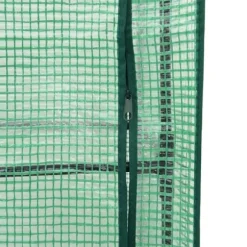 vidaXL Odlingslåda med växthusöverdrag rottinglook 40x40x123 cm