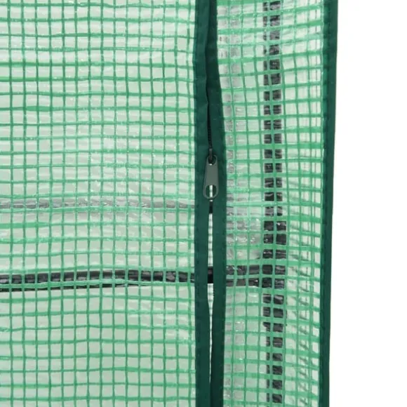 vidaXL Odlingslåda med växthusöverdrag rottinglook 40x40x123 cm