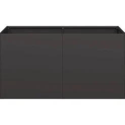 vidaXL Odlingslåda svart 80x40x40 cm kallvalsat stål