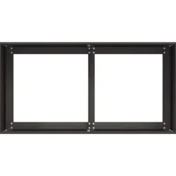 vidaXL Odlingslåda svart 80x40x40 cm kallvalsat stål