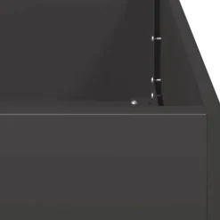 vidaXL Odlingslåda svart 80x40x40 cm kallvalsat stål
