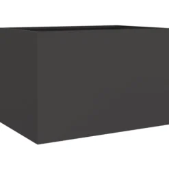 vidaXL Odlingslåda svart 62x40x39 cm kallvalsat stål - Krukor & odlingslådor