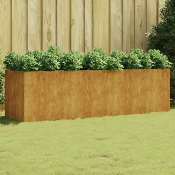 vidaXL Odlingslåda 280x80x80 cm rosttrögt stål - Krukor & odlingslådor