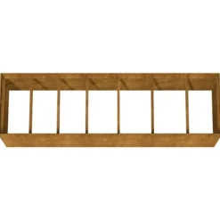 vidaXL Odlingslåda 280x80x80 cm rosttrögt stål - Krukor & odlingslådor