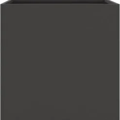 vidaXL Odlingslådor 2 st svart 42x40x39 cm kallvalsat stål - Krukor & odlingslådor