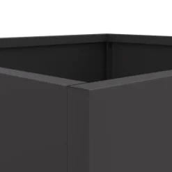 vidaXL Odlingslådor 2 st svart 42x40x39 cm kallvalsat stål - Krukor & odlingslådor