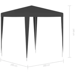 vidaXL Partytält 2x2 m antracit - Partytält & paviljoner