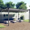 vidaXL Paviljong med infällbart tak 4x3 m antracit - Partytält & paviljoner