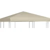 vidaXL Paviljongtak 310 g/m² 3x3 m beige - Tak till partytält & lusthus