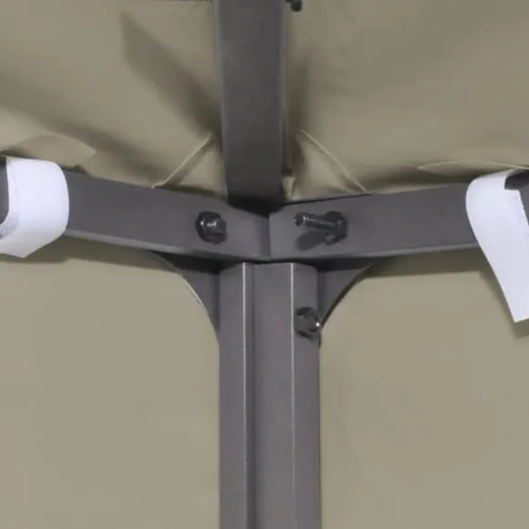 vidaXL Paviljongtak 310 g/m² 3x3 m beige - Tak till partytält & lusthus