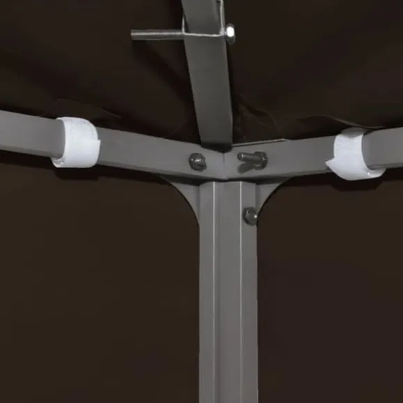 vidaXL Paviljongtak med ventilering 310 g/m² 3x3 m brun - Tak till partytält & lusthus