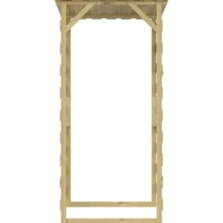 vidaXL Pergola med tak 100x90x200 cm Impregnerad furu 318380