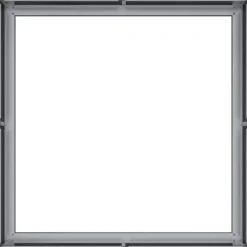 vidaXL Planteringskärl 80x80x30 cm galvaniserat stål